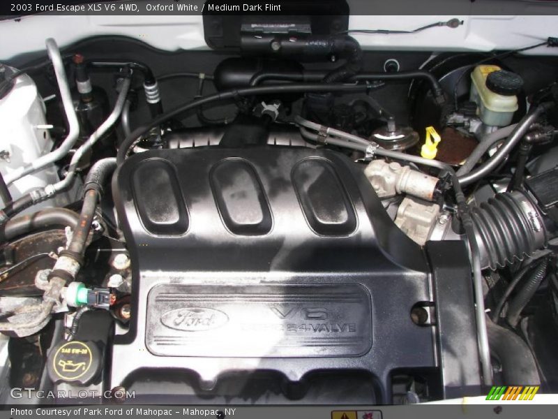 Oxford White / Medium Dark Flint 2003 Ford Escape XLS V6 4WD