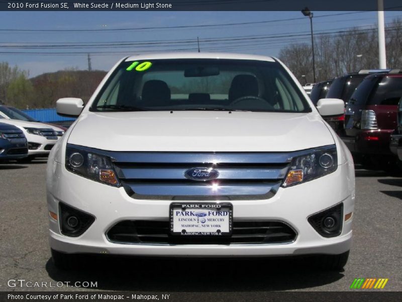 White Suede / Medium Light Stone 2010 Ford Fusion SE