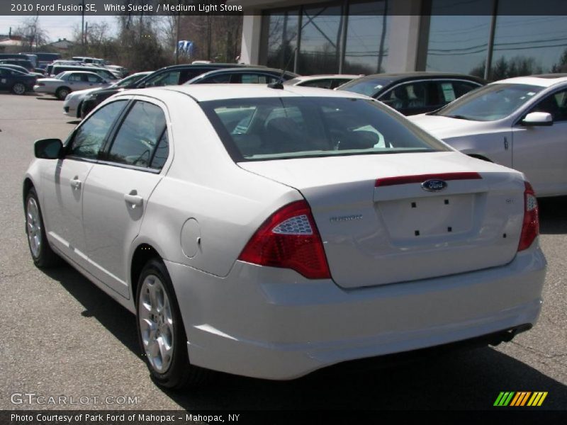 White Suede / Medium Light Stone 2010 Ford Fusion SE