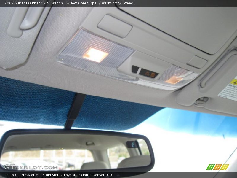 Willow Green Opal / Warm Ivory Tweed 2007 Subaru Outback 2.5i Wagon
