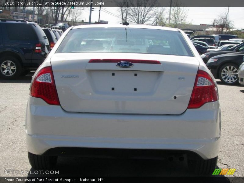 White Suede / Medium Light Stone 2010 Ford Fusion SE