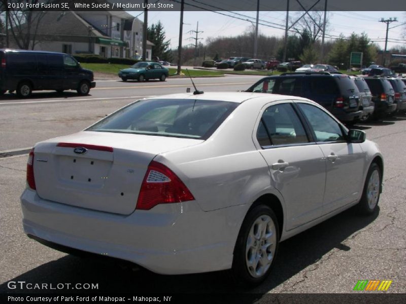 White Suede / Medium Light Stone 2010 Ford Fusion SE