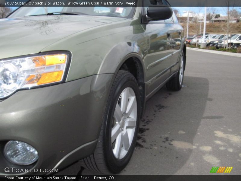 Willow Green Opal / Warm Ivory Tweed 2007 Subaru Outback 2.5i Wagon