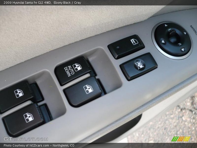 Ebony Black / Gray 2009 Hyundai Santa Fe GLS 4WD