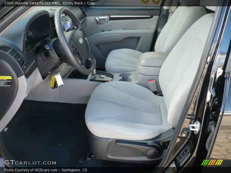 Ebony Black / Gray 2009 Hyundai Santa Fe GLS 4WD