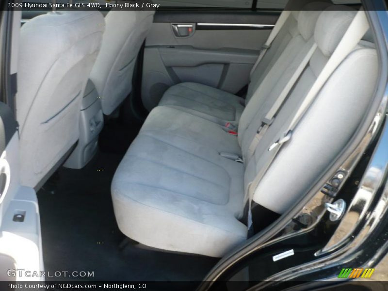 Ebony Black / Gray 2009 Hyundai Santa Fe GLS 4WD