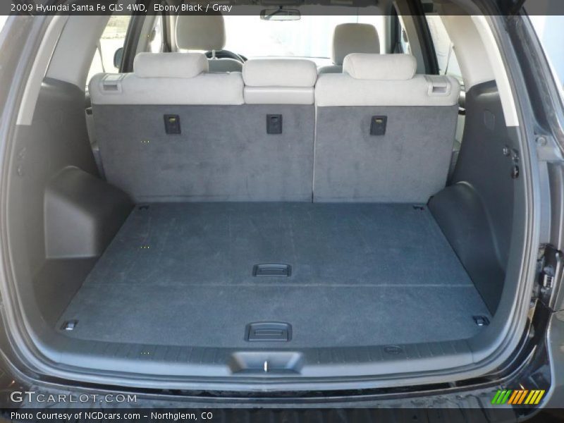 Ebony Black / Gray 2009 Hyundai Santa Fe GLS 4WD