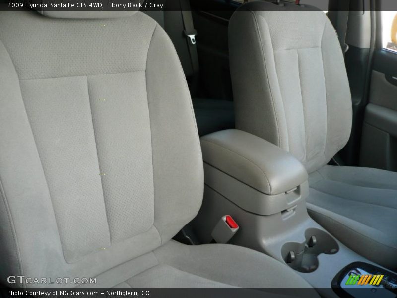 Ebony Black / Gray 2009 Hyundai Santa Fe GLS 4WD