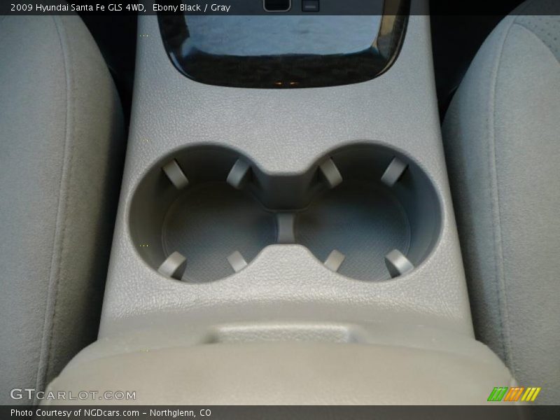 Ebony Black / Gray 2009 Hyundai Santa Fe GLS 4WD