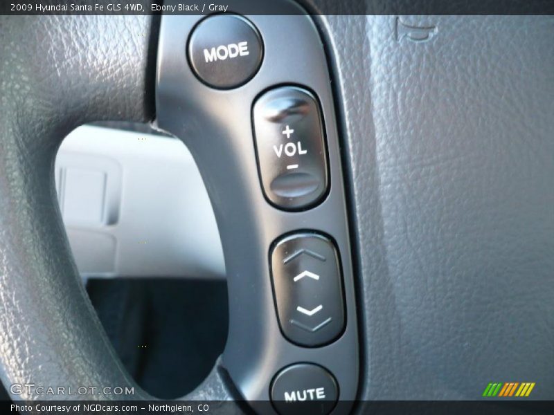 Ebony Black / Gray 2009 Hyundai Santa Fe GLS 4WD