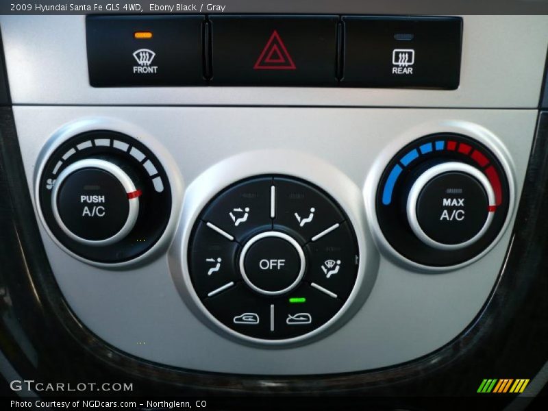 Ebony Black / Gray 2009 Hyundai Santa Fe GLS 4WD