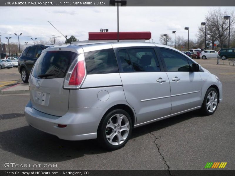 Sunlight Silver Metallic / Black 2009 Mazda MAZDA5 Sport