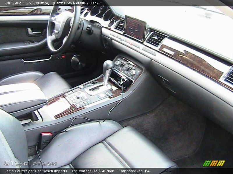 Quartz Grey Metallic / Black 2008 Audi S8 5.2 quattro