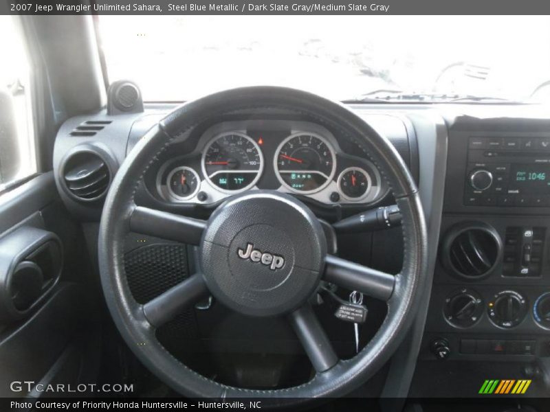 Steel Blue Metallic / Dark Slate Gray/Medium Slate Gray 2007 Jeep Wrangler Unlimited Sahara