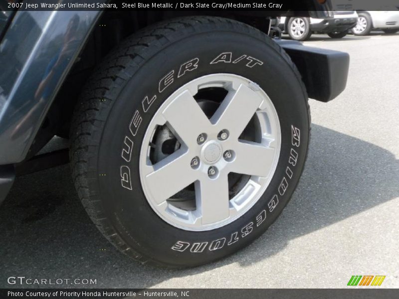 Steel Blue Metallic / Dark Slate Gray/Medium Slate Gray 2007 Jeep Wrangler Unlimited Sahara