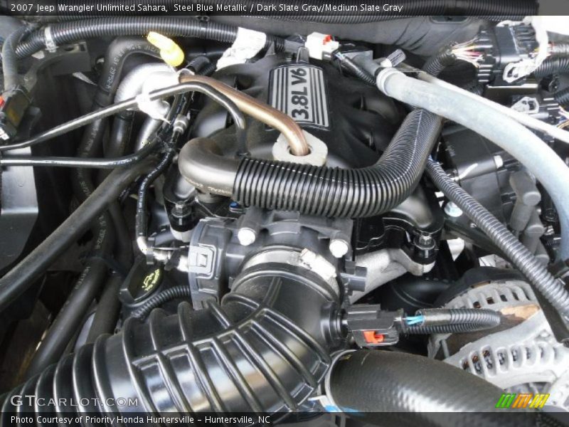 Steel Blue Metallic / Dark Slate Gray/Medium Slate Gray 2007 Jeep Wrangler Unlimited Sahara