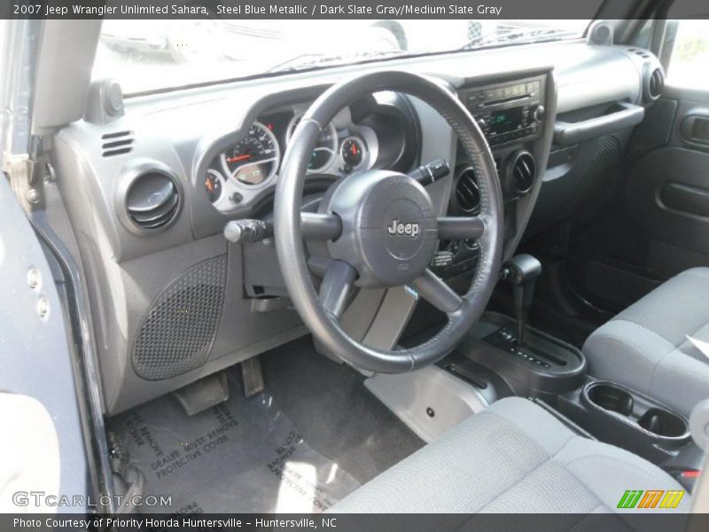 Steel Blue Metallic / Dark Slate Gray/Medium Slate Gray 2007 Jeep Wrangler Unlimited Sahara