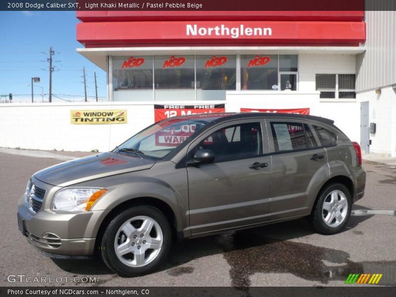 Light Khaki Metallic / Pastel Pebble Beige 2008 Dodge Caliber SXT