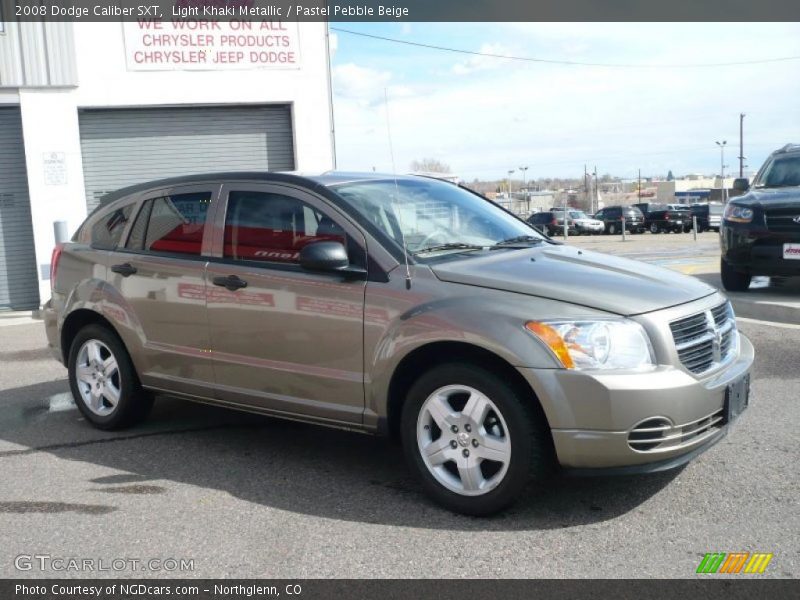 Light Khaki Metallic / Pastel Pebble Beige 2008 Dodge Caliber SXT