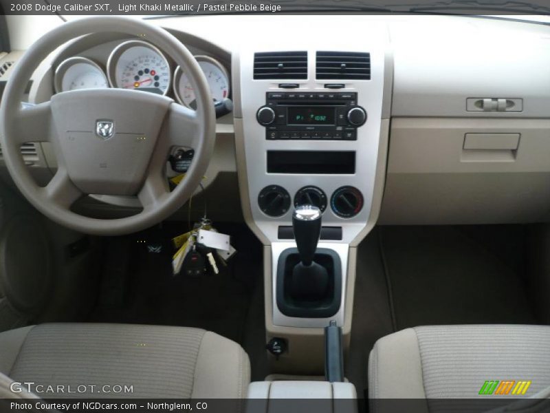 Light Khaki Metallic / Pastel Pebble Beige 2008 Dodge Caliber SXT