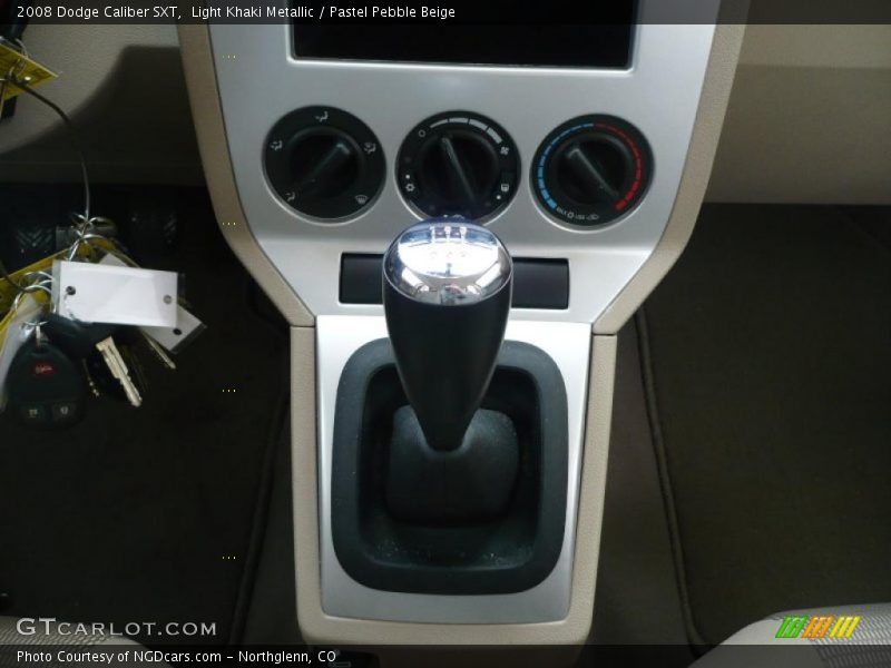 Light Khaki Metallic / Pastel Pebble Beige 2008 Dodge Caliber SXT