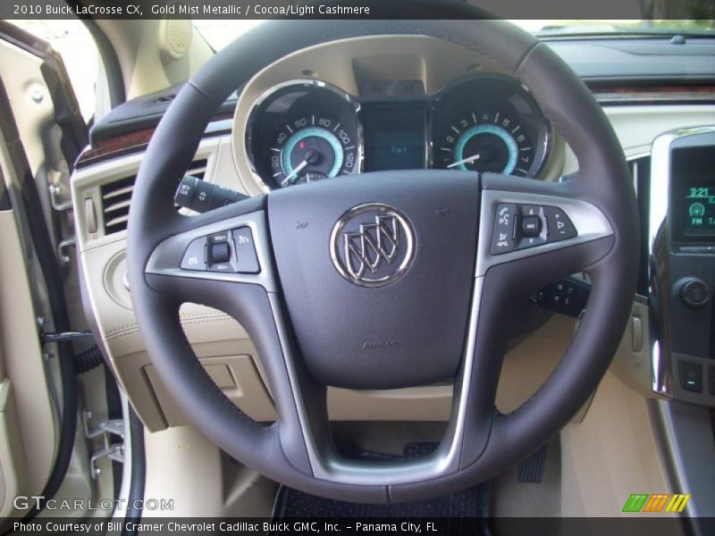 Gold Mist Metallic / Cocoa/Light Cashmere 2010 Buick LaCrosse CX