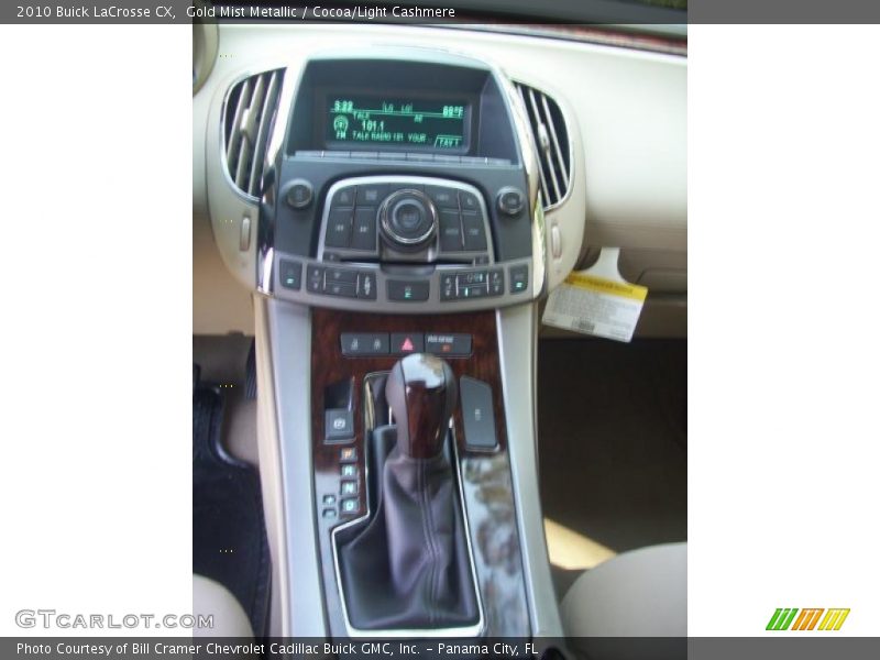 Gold Mist Metallic / Cocoa/Light Cashmere 2010 Buick LaCrosse CX