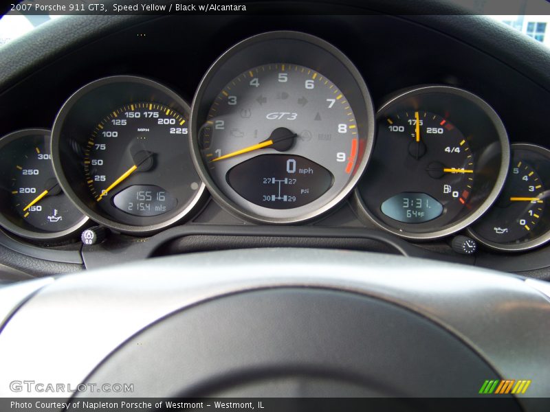 Speed Yellow / Black w/Alcantara 2007 Porsche 911 GT3