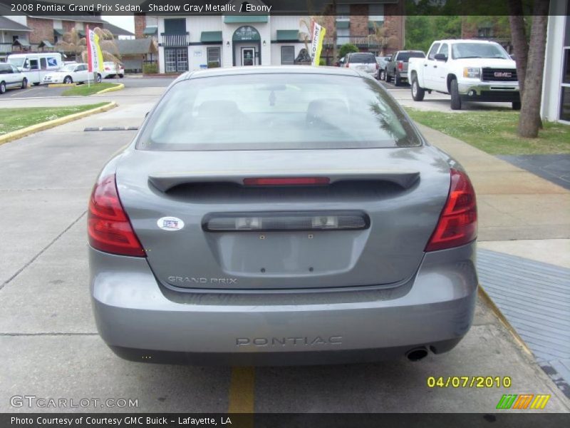 Shadow Gray Metallic / Ebony 2008 Pontiac Grand Prix Sedan