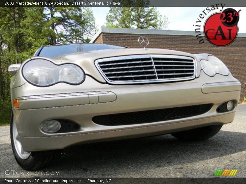 Desert Silver Metallic / Java 2003 Mercedes-Benz C 240 Sedan