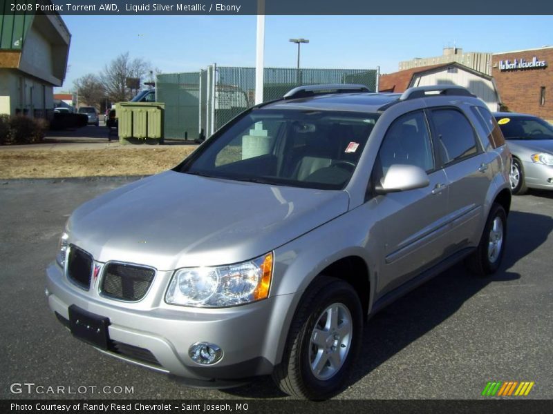 Liquid Silver Metallic / Ebony 2008 Pontiac Torrent AWD