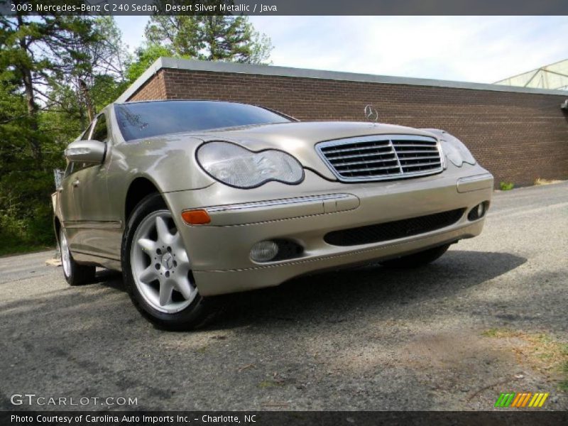 Desert Silver Metallic / Java 2003 Mercedes-Benz C 240 Sedan