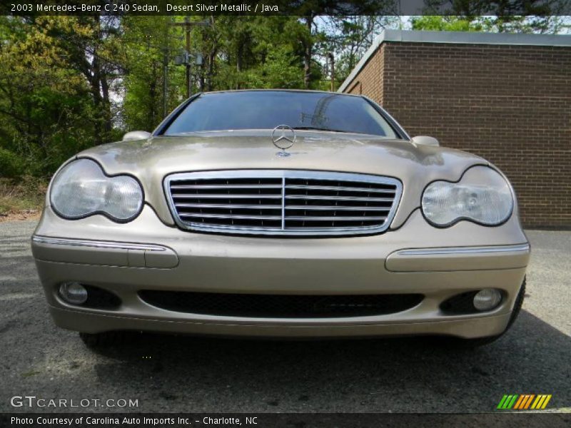 Desert Silver Metallic / Java 2003 Mercedes-Benz C 240 Sedan