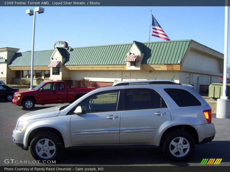 Liquid Silver Metallic / Ebony 2008 Pontiac Torrent AWD
