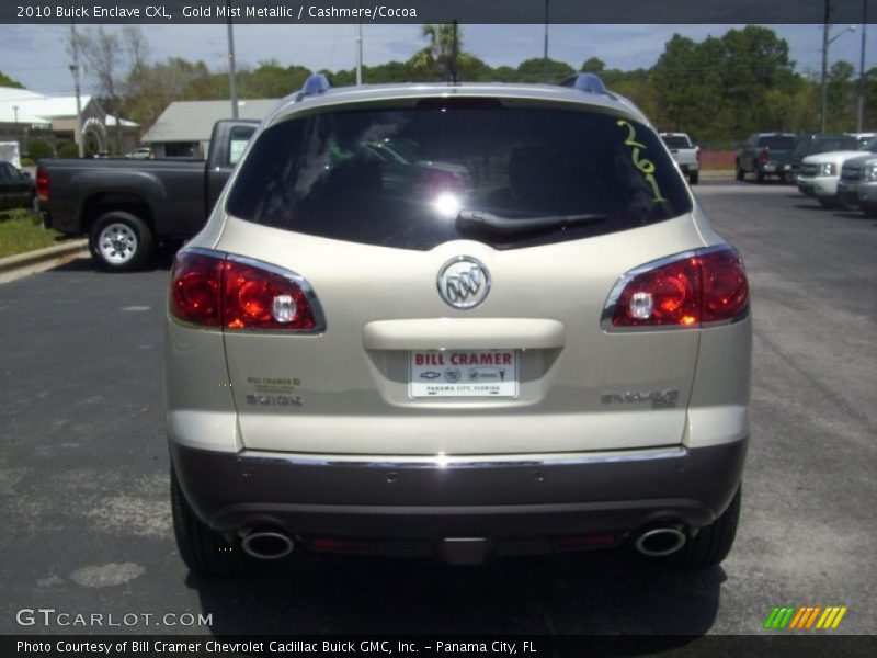 Gold Mist Metallic / Cashmere/Cocoa 2010 Buick Enclave CXL