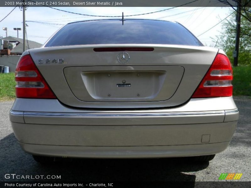 Desert Silver Metallic / Java 2003 Mercedes-Benz C 240 Sedan