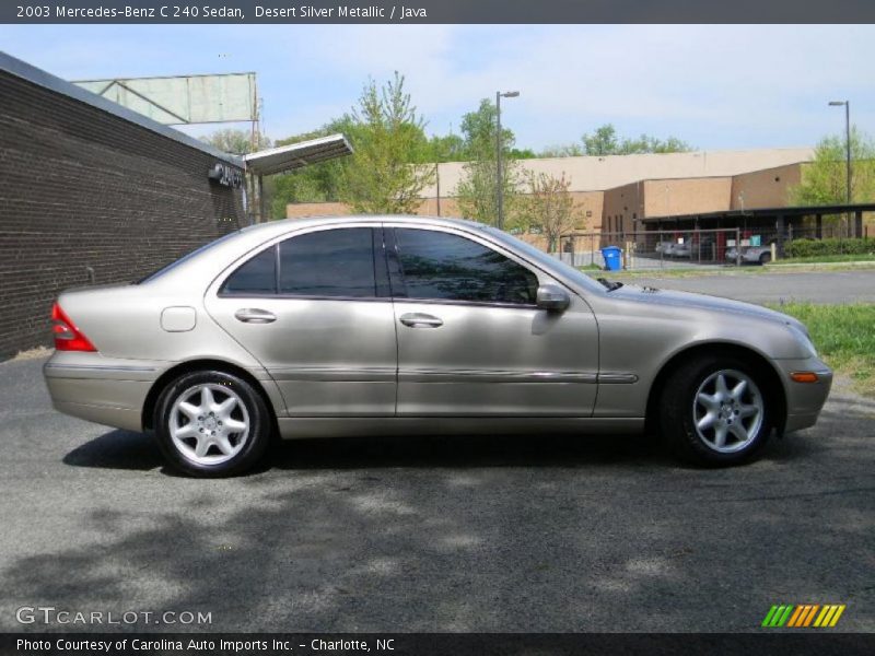 Desert Silver Metallic / Java 2003 Mercedes-Benz C 240 Sedan