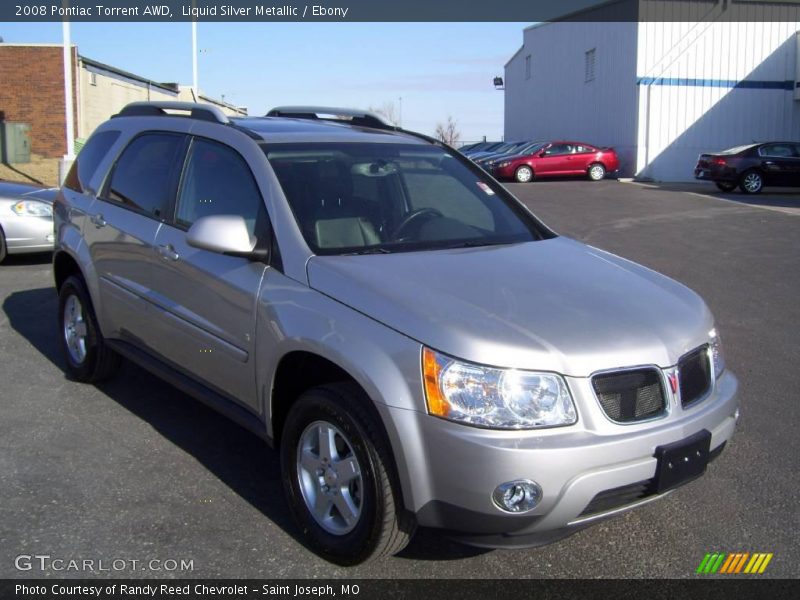 Liquid Silver Metallic / Ebony 2008 Pontiac Torrent AWD