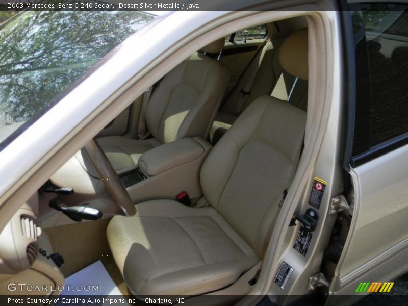Desert Silver Metallic / Java 2003 Mercedes-Benz C 240 Sedan