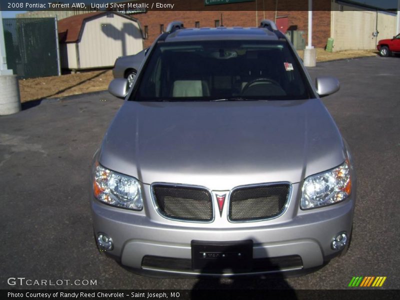 Liquid Silver Metallic / Ebony 2008 Pontiac Torrent AWD