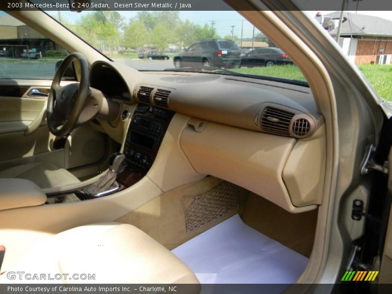 Desert Silver Metallic / Java 2003 Mercedes-Benz C 240 Sedan