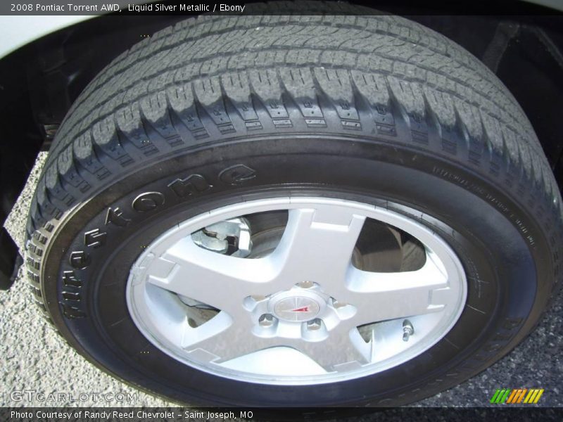 Liquid Silver Metallic / Ebony 2008 Pontiac Torrent AWD
