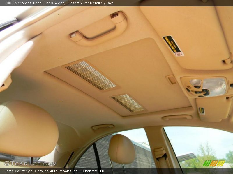 Desert Silver Metallic / Java 2003 Mercedes-Benz C 240 Sedan
