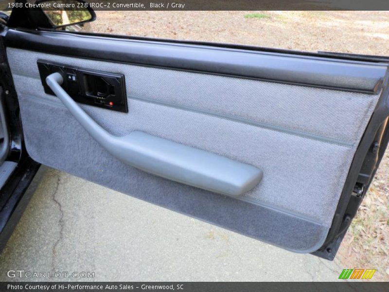 Black / Gray 1988 Chevrolet Camaro Z28 IROC-Z Convertible