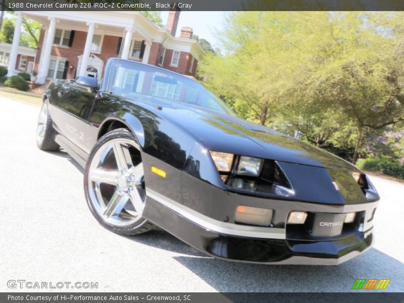Black / Gray 1988 Chevrolet Camaro Z28 IROC-Z Convertible