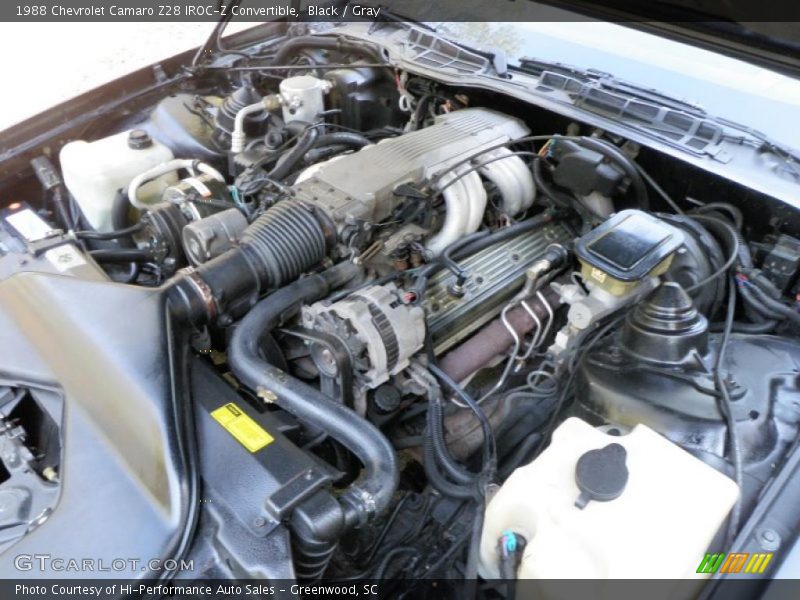 Black / Gray 1988 Chevrolet Camaro Z28 IROC-Z Convertible