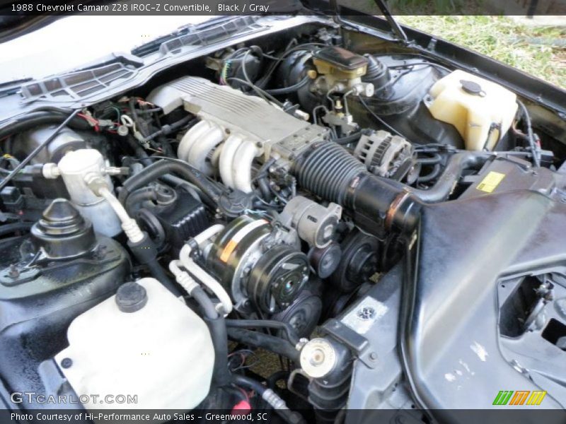 Black / Gray 1988 Chevrolet Camaro Z28 IROC-Z Convertible