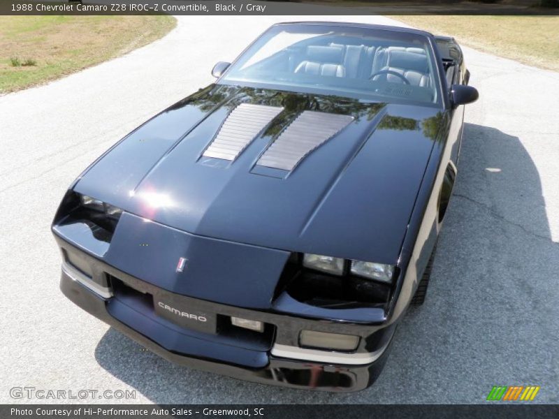 Black / Gray 1988 Chevrolet Camaro Z28 IROC-Z Convertible