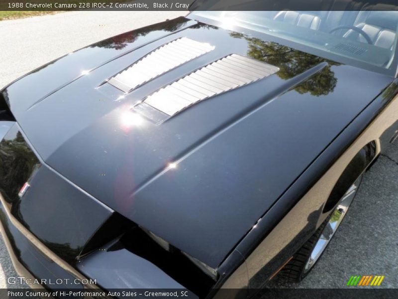 Black / Gray 1988 Chevrolet Camaro Z28 IROC-Z Convertible