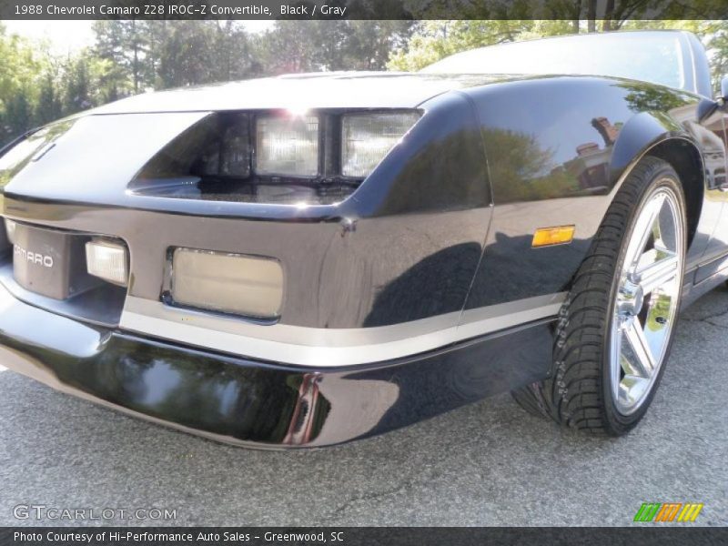 Black / Gray 1988 Chevrolet Camaro Z28 IROC-Z Convertible